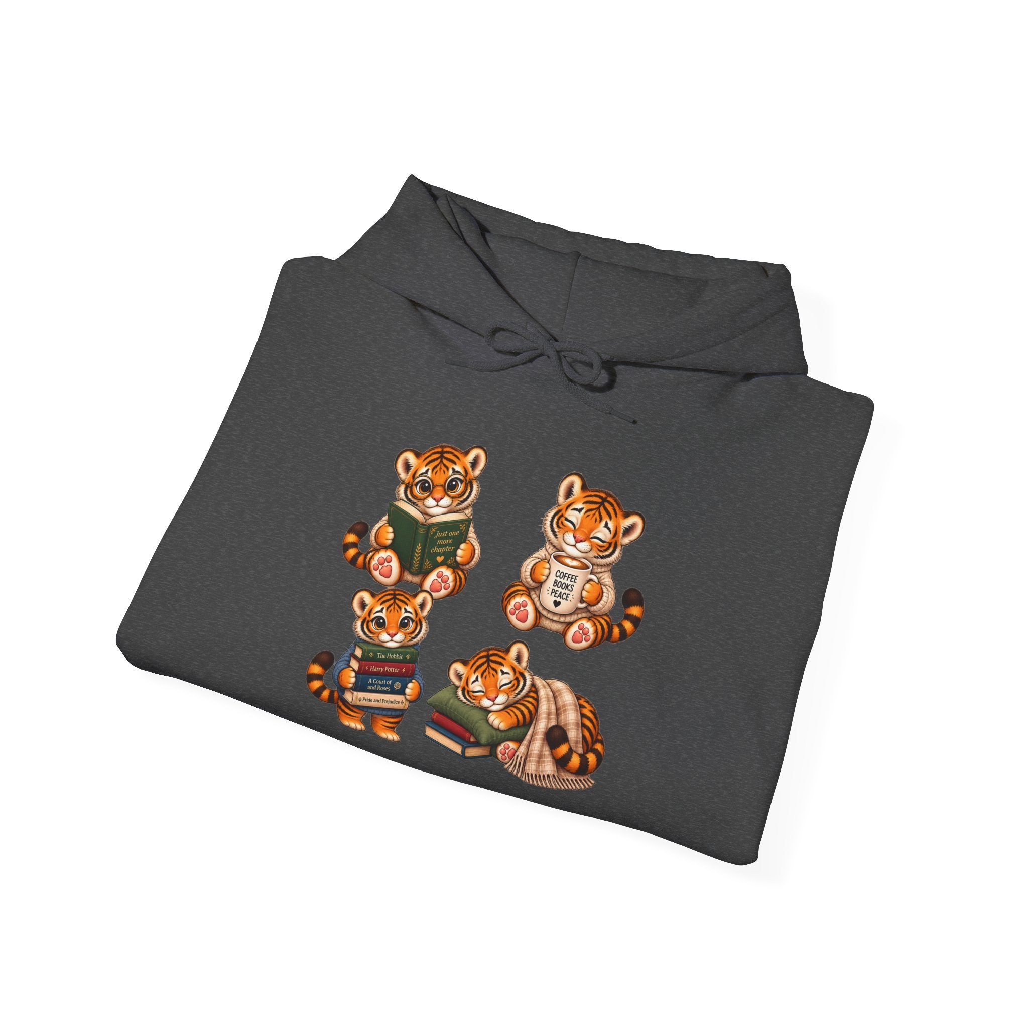 Cozy Reading Bears Hoodie — Cute Book Lover Graphic Sweatshirt