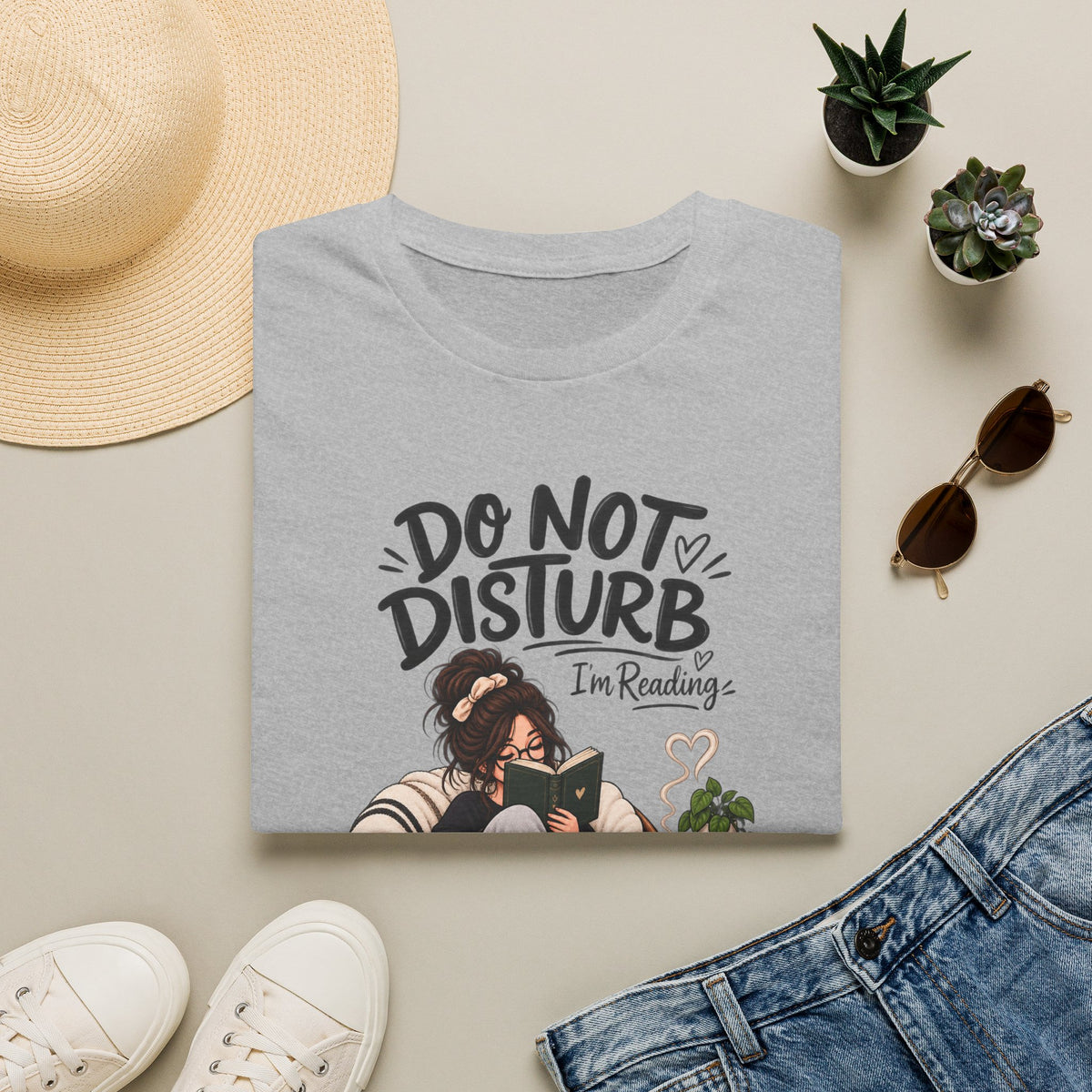 Do Not Disturb — I'm Reading T-Shirt — Cozy Reader Graphic Tee