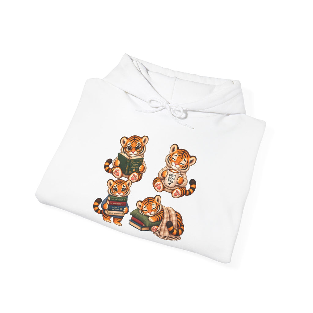Cozy Reading Bears Hoodie — Cute Book Lover Graphic Sweatshirt