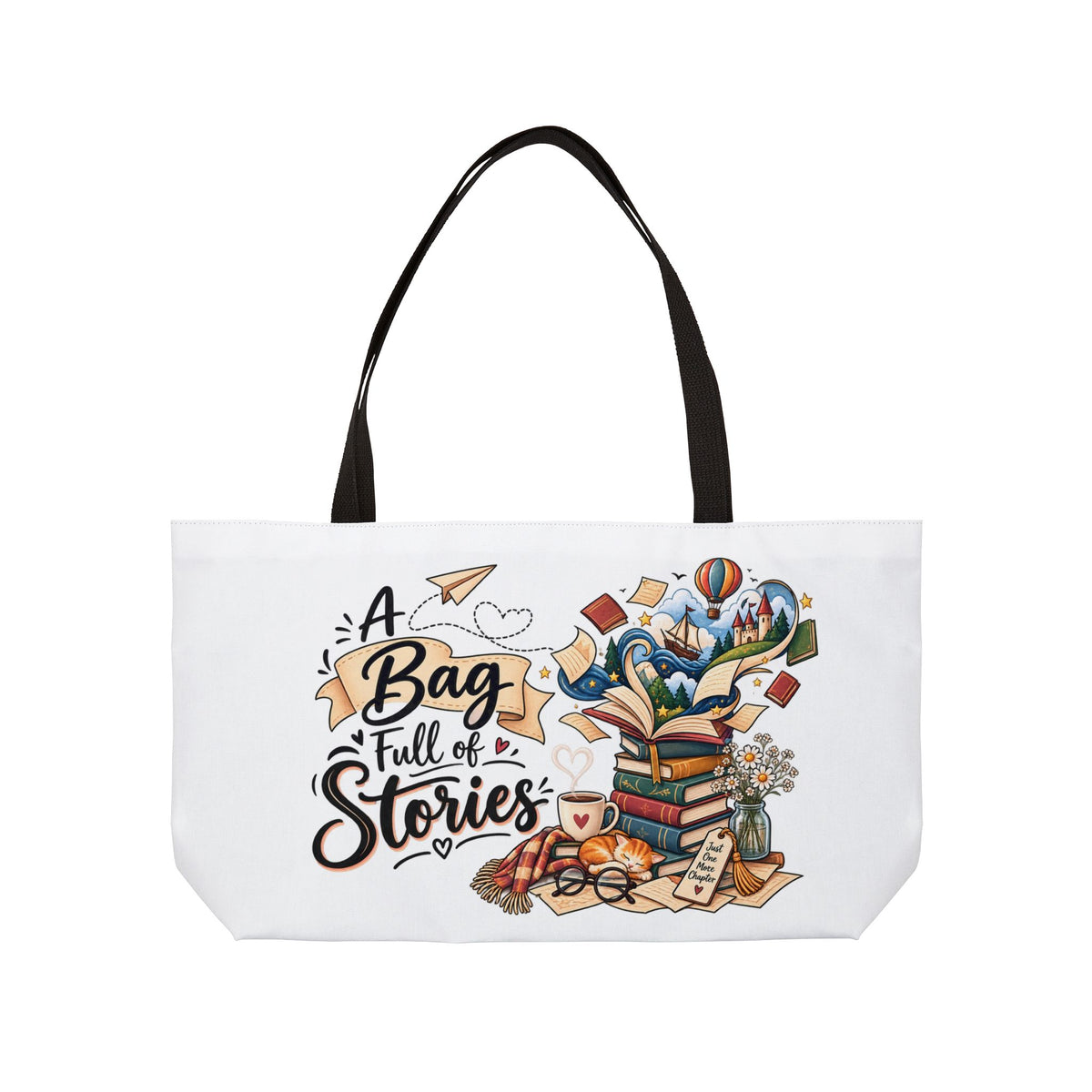 Weekender Tote Bag - "A Bag Full of Stories"
