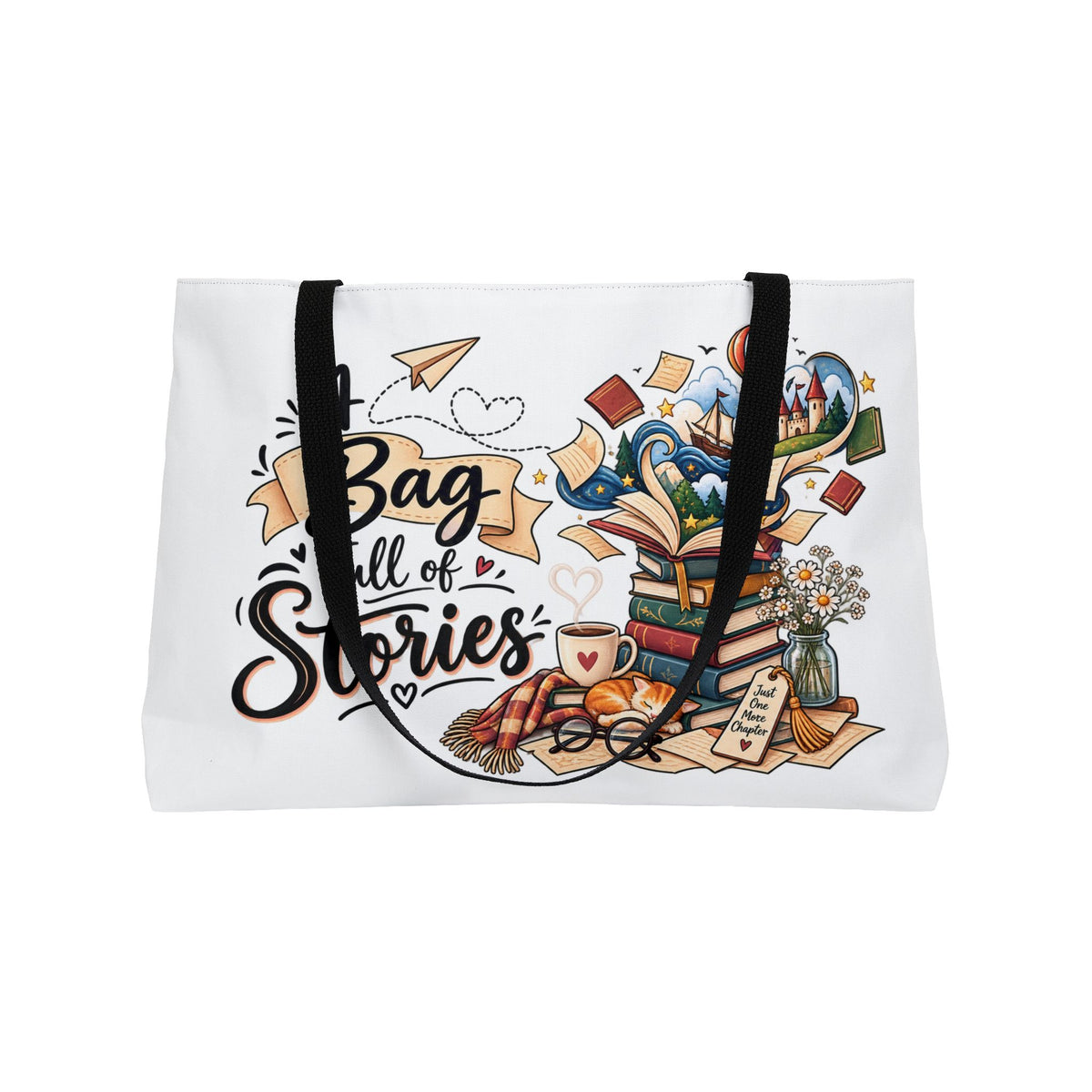 Weekender Tote Bag - "A Bag Full of Stories"