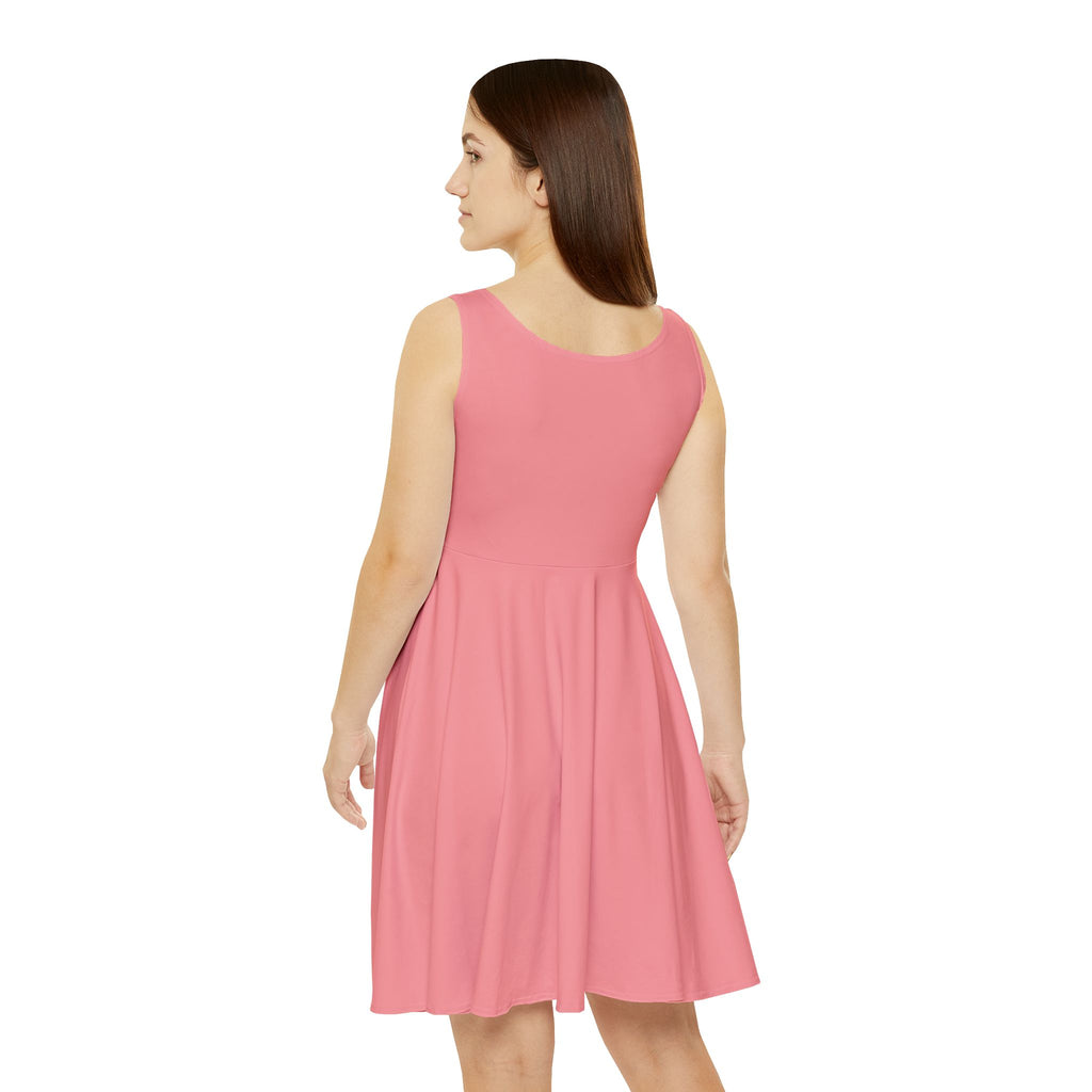 Too Cute to Stress Skater Dress - Pink Cute Girl Graphic