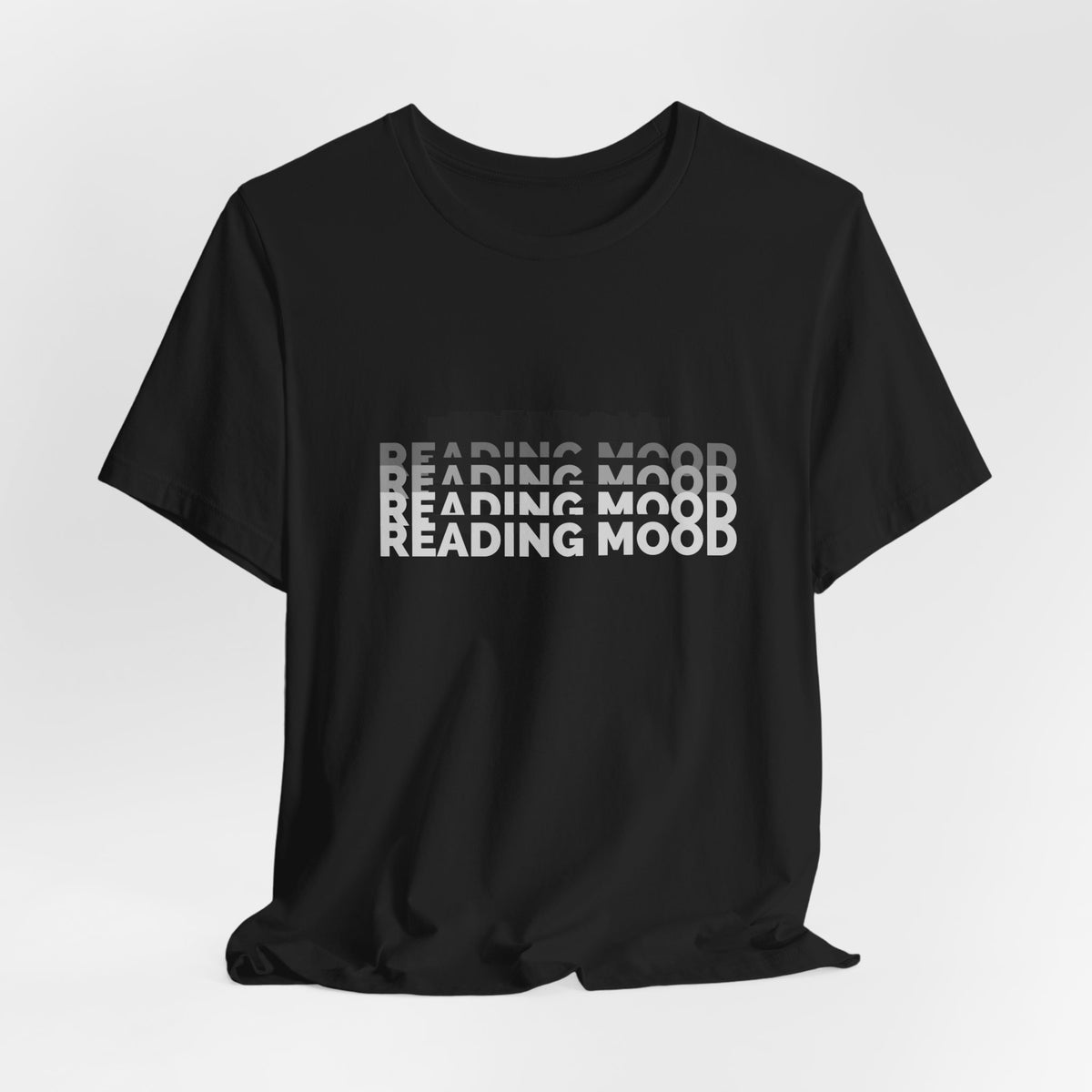 Mood: Chill Graphic Tee — Minimal Black Stripe Design