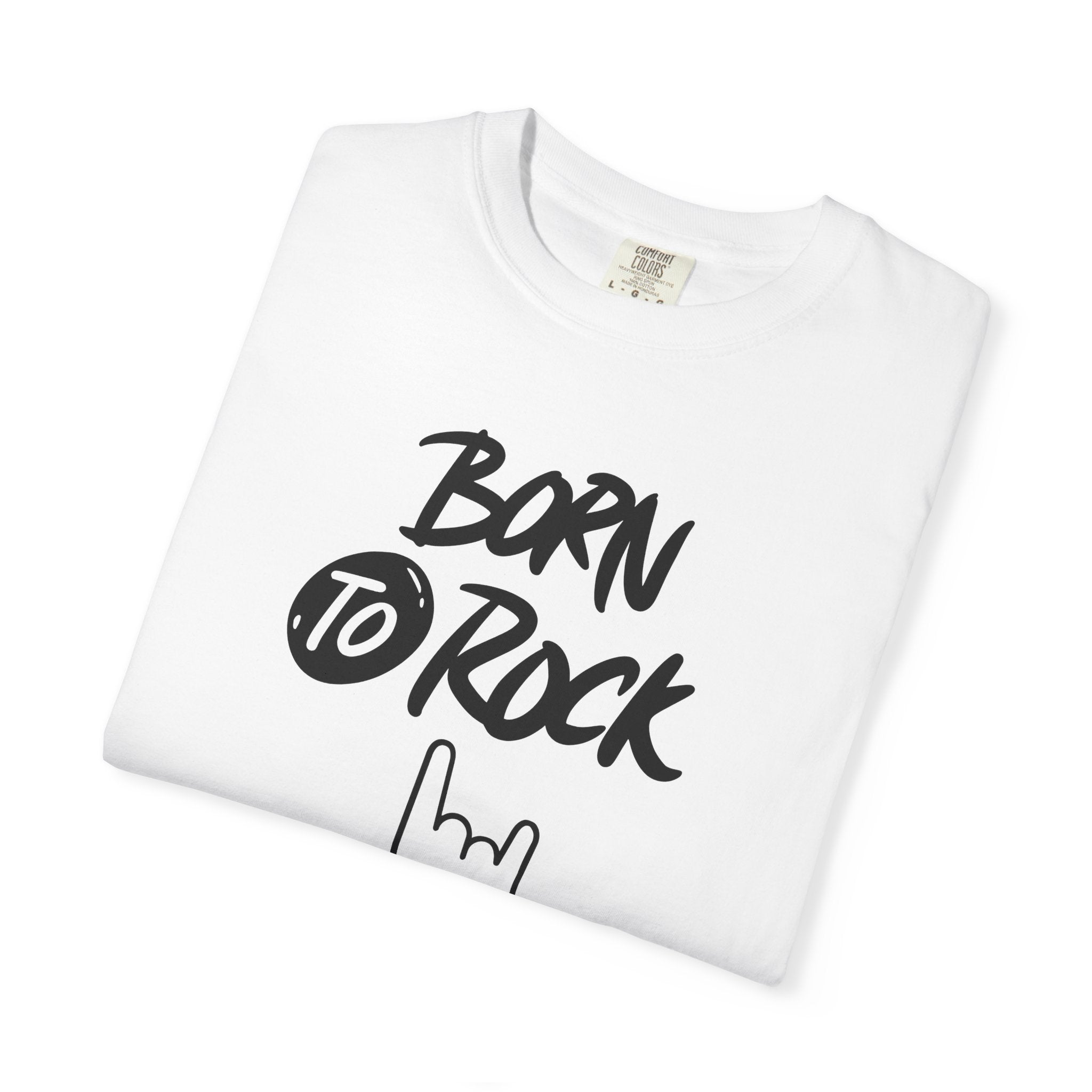 Born to Rock T-Shirt — Rock Hand Sign Graphic Tee