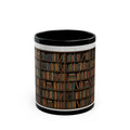 Library Bookshelf Coffee Mug — Vintage Book Lover Gift (11oz, 15oz)