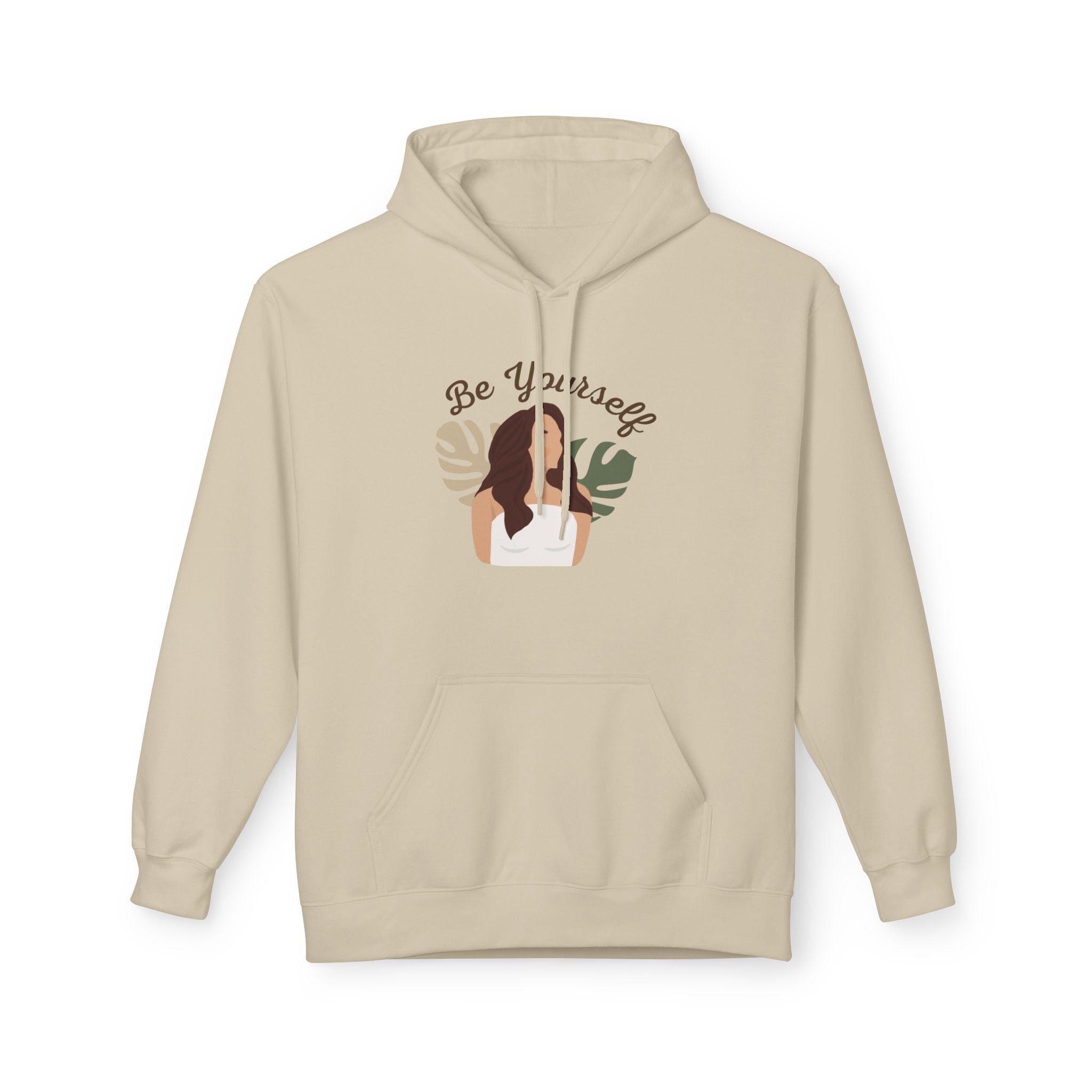 Be Yourself Botanical Hoodie — Women's Self-Love Graphic Hoodie