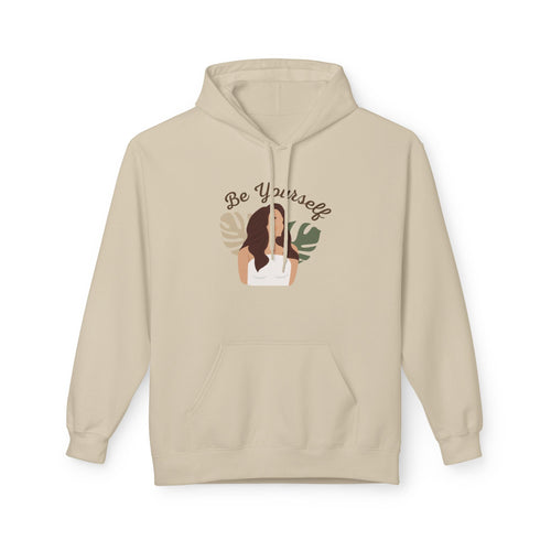 Be Yourself Botanical Hoodie — Women's Self-Love Graphic Hoodie