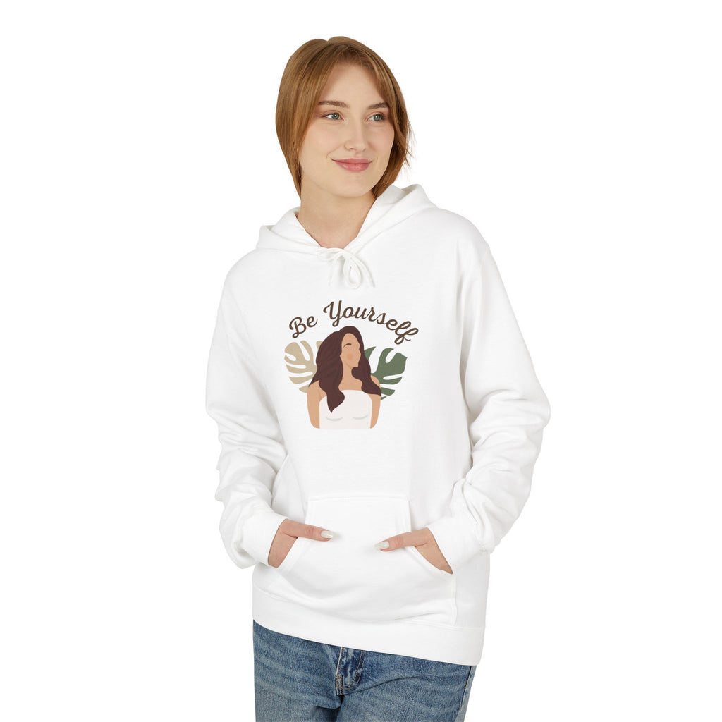 Be Yourself Botanical Hoodie — Women's Self-Love Graphic Hoodie