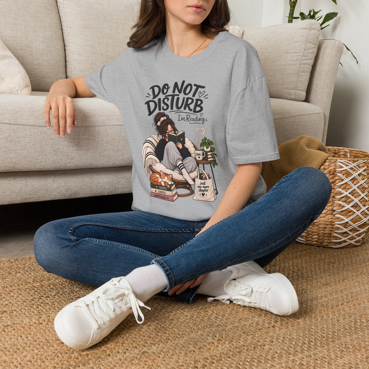 Do Not Disturb — I'm Reading T-Shirt — Cozy Reader Graphic Tee