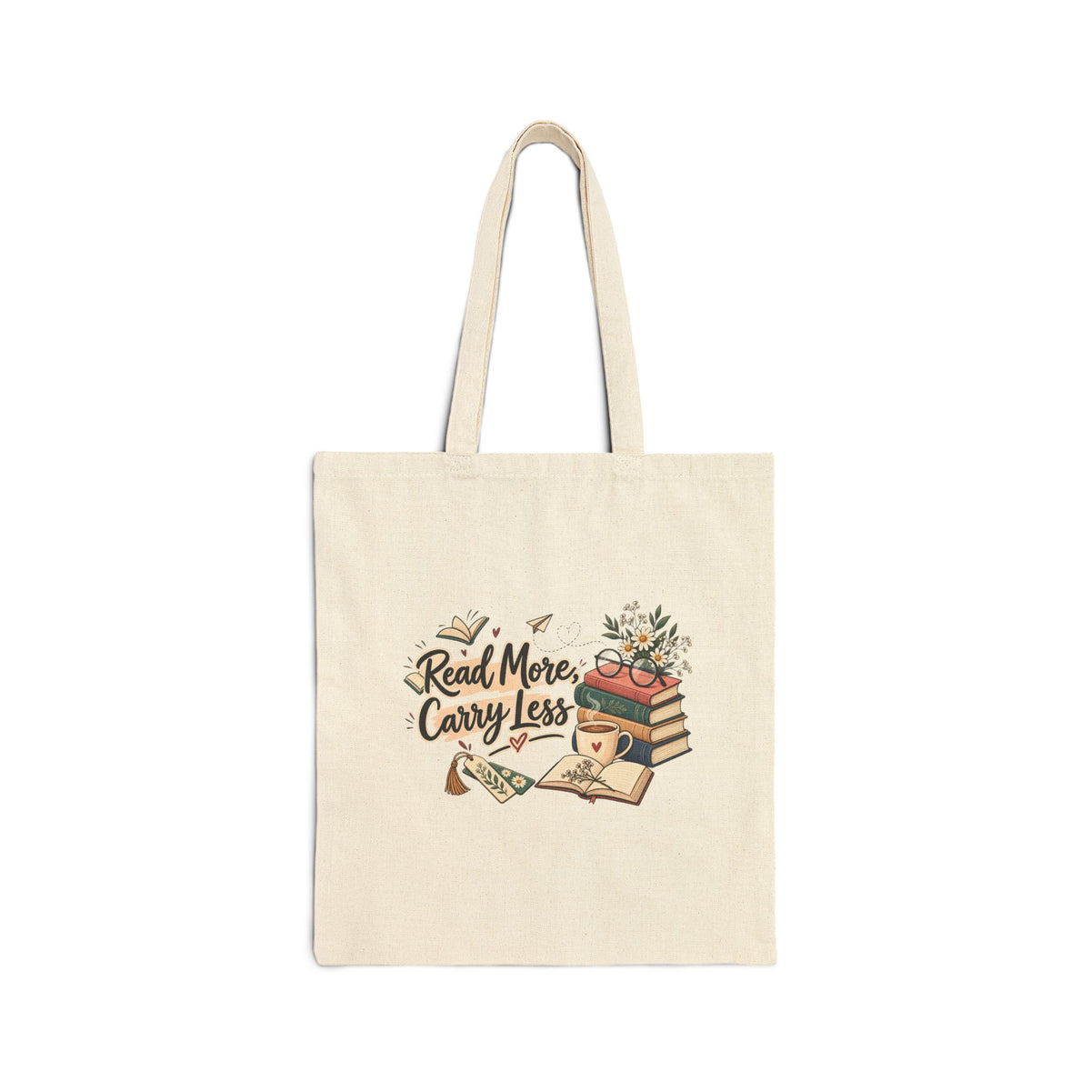 Read More Carry Less Canvas Tote Bag — Booklover Library Market Bag