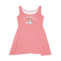 Too Cute to Stress Skater Dress - Pink Cute Girl Graphic