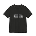 Mood: Chill Graphic Tee — Minimal Black Stripe Design