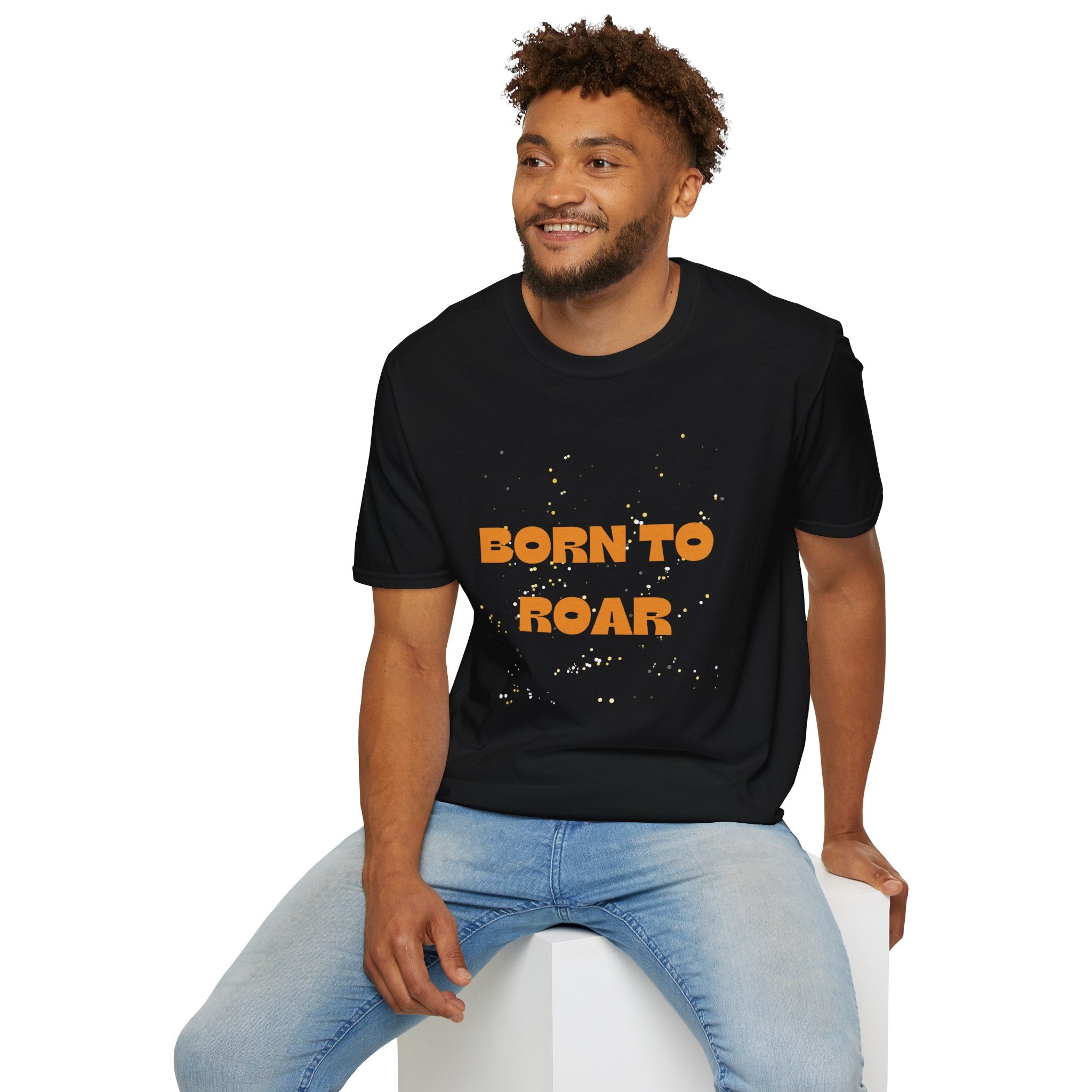 Born to Roar T‑Shirt — Bold Retro Graphic Tee for Confident Women & Gift