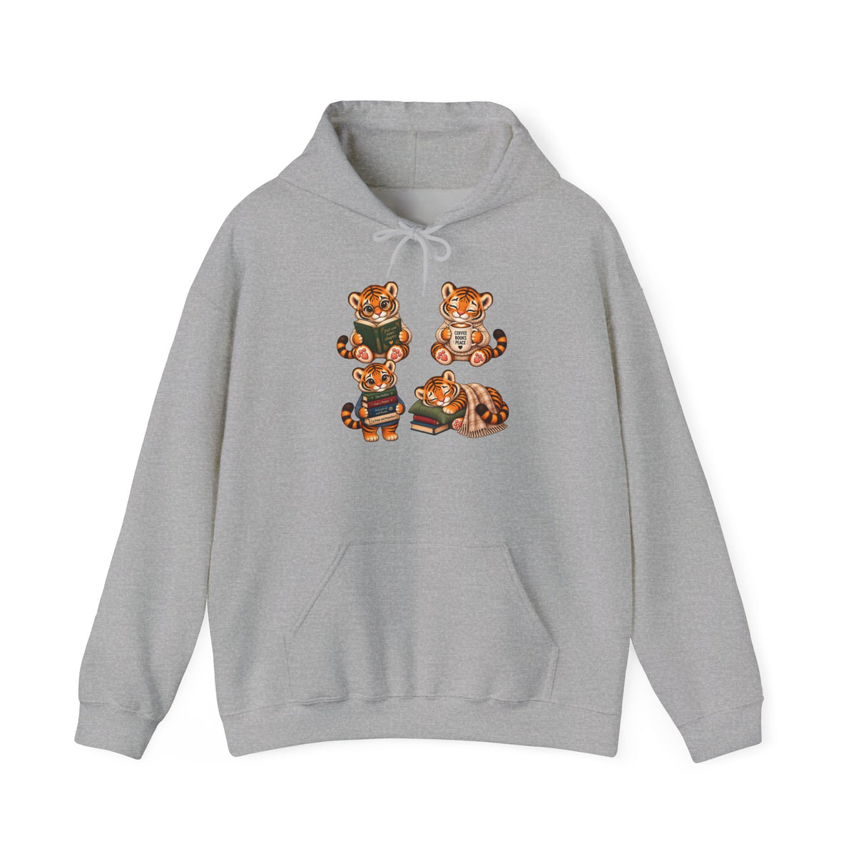 Cozy Reading Bears Hoodie — Cute Book Lover Graphic Sweatshirt